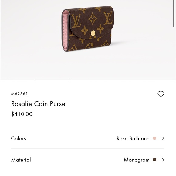 Authentic Pre-owned Louis Vuitton Rosalie Coin Purse #M62361 - Picture 2 of 10